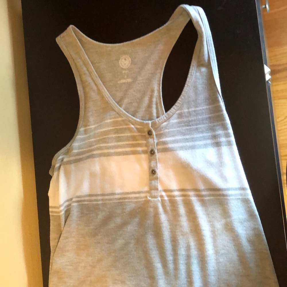 Grey & white striped tank top- kohl’s